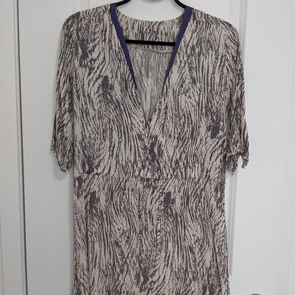 Deep V Silky Dress - Picture 1 of 3